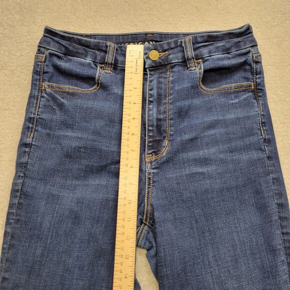 American Eagle Next Level Stretch Jeans Women’s Size 8 Blue Denim - Picture 4 of 9